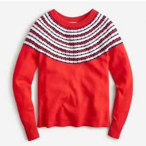 J. Crew 100% Cashmere Fair Isle Sweater 🎉